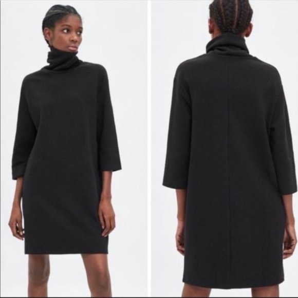 Zara Dresses | Zara Turtleneck Dress 